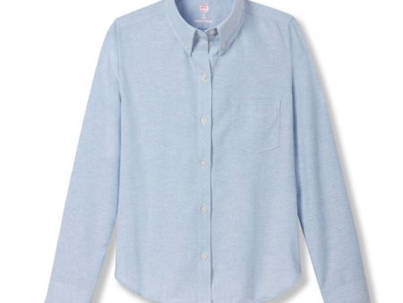 Long Sleeve Oxford Blouse on Sale