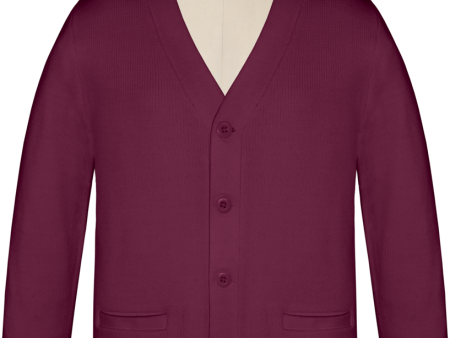 Long Sleeve V-Neck Button Front Cardigan For Sale