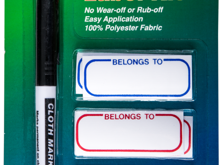 Iron-On Labels with Marker Discount