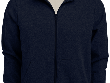 Full Zip Mock Collar Sweatshirt Cheap