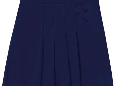 Stretch Pleated Tab Scooter Skort Cheap