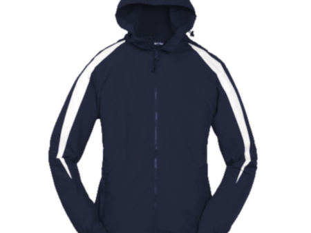 Fleece-Lined Colorblock Hooded Jacket For Discount