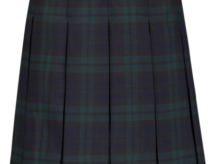 Long Hipstitched Box Pleat Skirt Online Sale