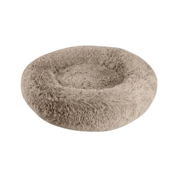 Arlee Warmly Shaggy Donut Taupe 28 X 28 X 8 Inch Online