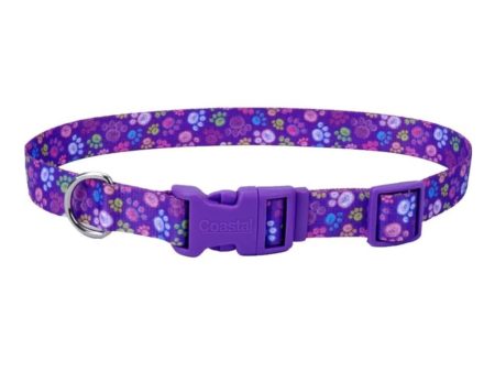 Styles Adjustable Dog Collar Purple 5 8 x 10-14 In For Sale