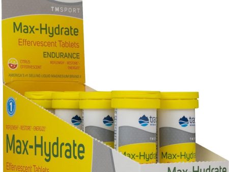 Trace Minerals, TMSPORT, Max-Hydrate Endurance, Citrus Effervescent, 8 Tubes Online Sale