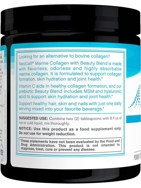 NeoCell, Marine Collagen with Beauty Blend, Unflavored, 7 oz For Cheap