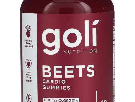 Goli Nutrition, Beets Cardio Gummies, Beet Root Powder Extract, 60 Gummies Sale