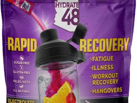 Wellgenix, Hydrate48 Rapid Recovery, Raspberry Lemonade, 16 Packets Online Hot Sale