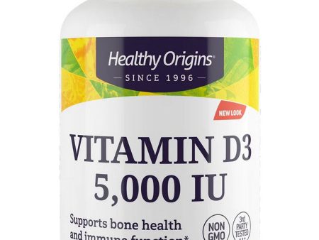 Healthy Origins, Vitamin D3 5,000 IU, 125 mcg, 360 Softgels For Discount