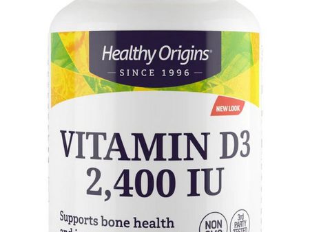 Healthy Origins, Vitamin D3 2,400 IU, 60 mcg, 120 Softgels Fashion