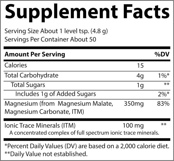 Trace Minerals, Stress X Magnesium Powder Rasp, Lemon, 8.5 oz For Discount