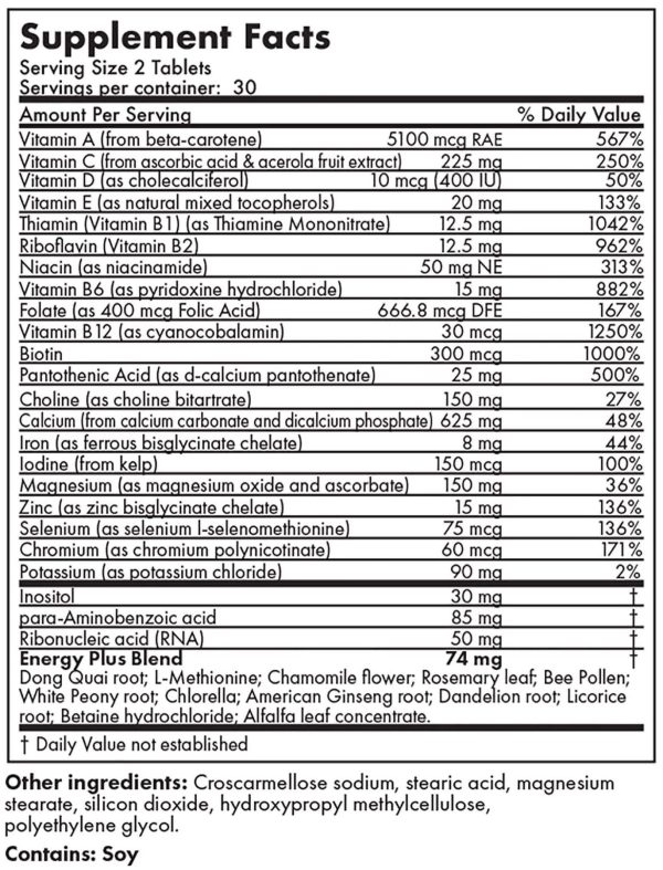 Futurebiotics, Multi Vitamin Energy Plus, 60 Tablets Online