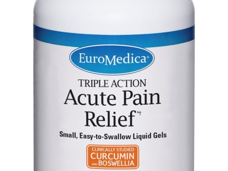 EuroMedica, Triple Action Acute Pain Relief, 60 Liquid Gels on Sale