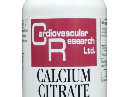 Cardiovascular Research Ltd., Calcium Citrate, 120 Capsules Online Sale