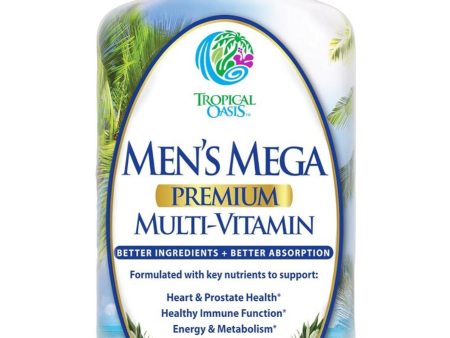 Tropical Oasis, Men s Mega Premium Multi-Vitamin, 32 fl oz on Sale