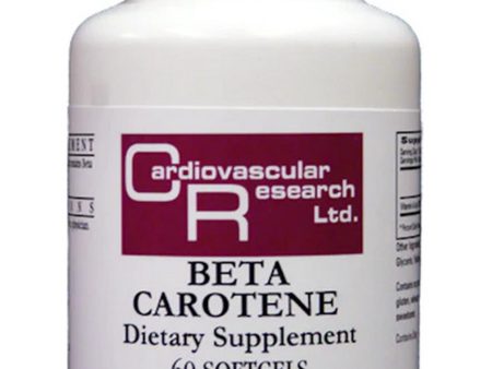 Cardiovascular Research Ltd., Beta Carotene, 60 Softgels Cheap