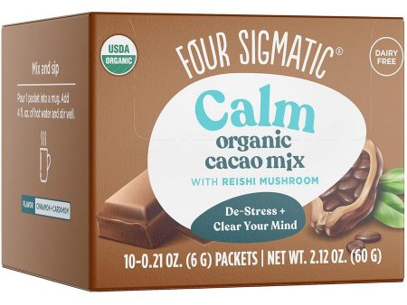 Four Sigmatic, Calm Organic Cacao Mix with Reishi Mushroom, 10 Packets For Discount