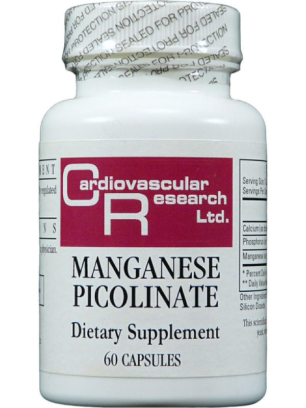 Cardiovascular Research Ltd., Manganese Picolinate, 60 Capsules For Cheap