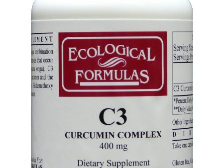 Ecological Formulas, C3 Curcumin Complex, 400 mg, 120 Capsules Fashion