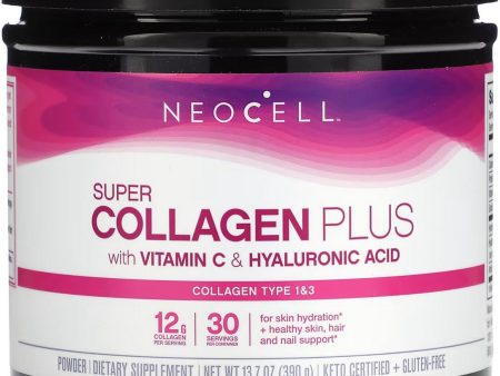 NeoCell, Super Collagen Plus with Vitamin C & Hyaluronic Acid, 13.7 oz Supply