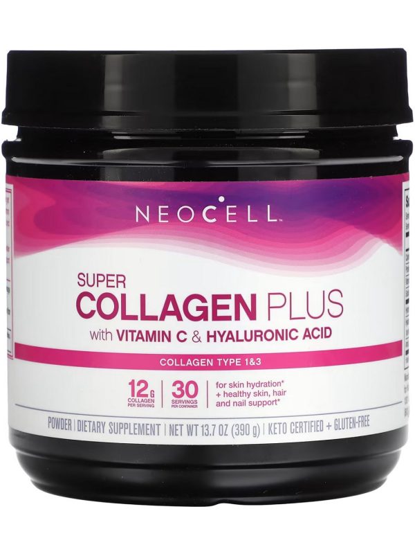 NeoCell, Super Collagen Plus with Vitamin C & Hyaluronic Acid, 13.7 oz Supply