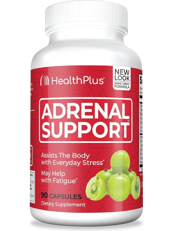 Health Plus, Adrenal Support, 90 Capsules For Discount