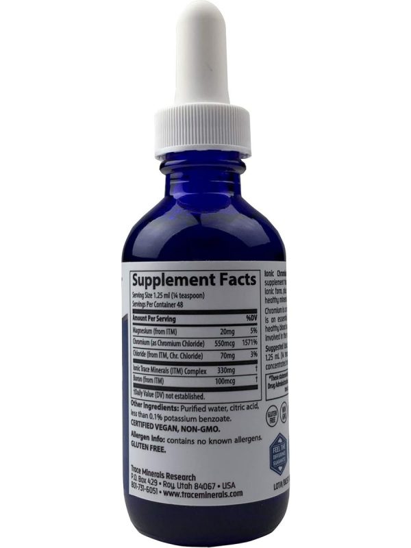 Trace Minerals, Ionic Chromium, 550 mcg, 2 fl oz Online Sale