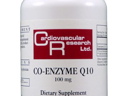 Cardiovascular Research Ltd., Co-Enzyme Q10, 100 mg, 200 Softgels Discount