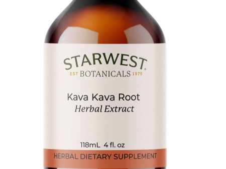 Starwest Botanicals, Kava Kava Root Extract, 4 fl oz Online Hot Sale