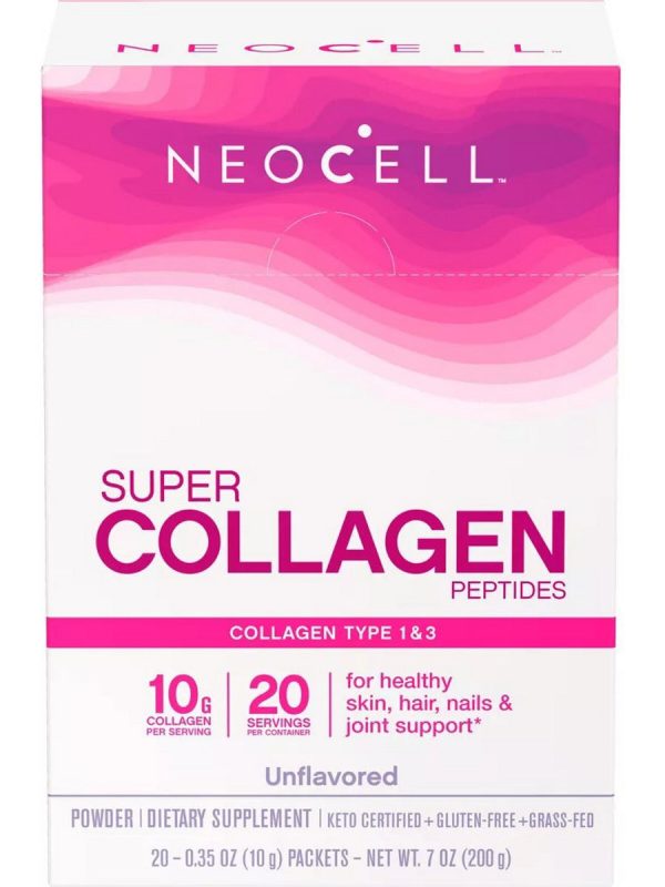 NeoCell, Super Collagen Peptides Stick Packs, Unflavored, 20 Packets Online now