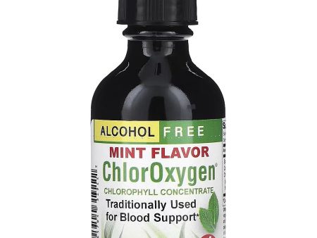 Herbs Etc., Alcohol Free ChlorOxygen Chlorophyll Concentrate, Mint Flavor, 2 Fluid Ounce Online Hot Sale