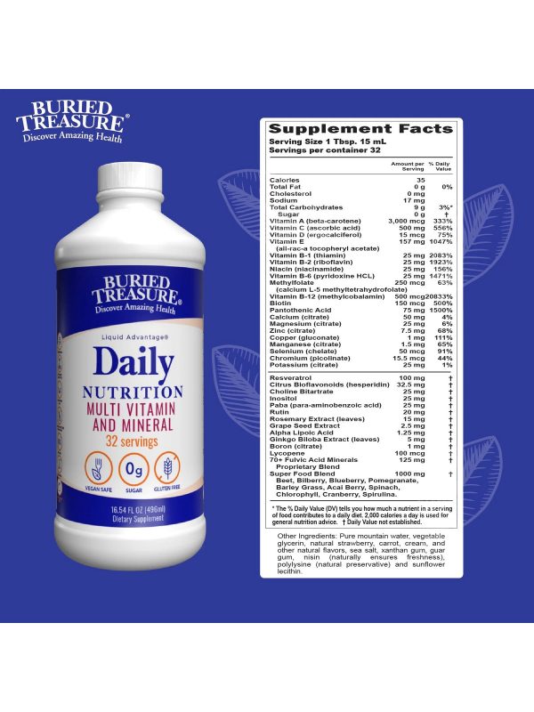 Buried Treasure, Daily Nutrition, 16.54 fl oz Supply