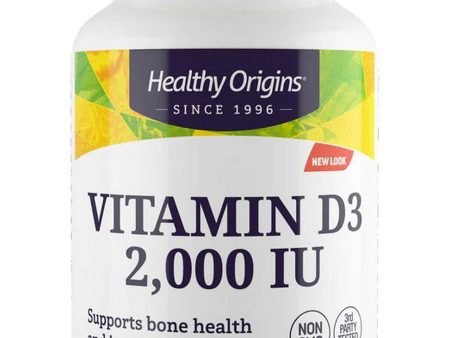 Healthy Origins, Vitamin D3 2,000 IU, 50 mcg, 120 Softgels Hot on Sale