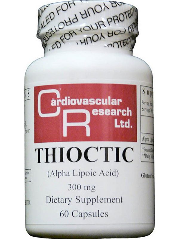 Cardiovascular Research Ltd., Thioctic, 300 mg, 60 Capsules Online Hot Sale