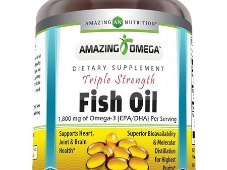 Amazing Omega, Triple Strength Fish Oil, 1360 mg, Fresh Lemon Flavor, 120 softgels Fashion