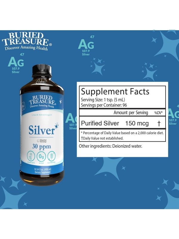 Buried Treasure, Silver Advanced Immune 30ppm, 16.54 fl oz Cheap