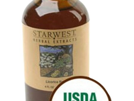 Starwest Botanicals, Licorice Root Extract Organic, 4 fl oz Discount