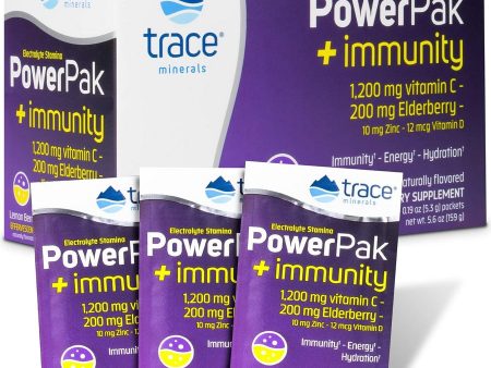 Trace Minerals, Electrolyte Stamina Power Pak + Immunity, Lemon Berry, 30 Packets Fashion