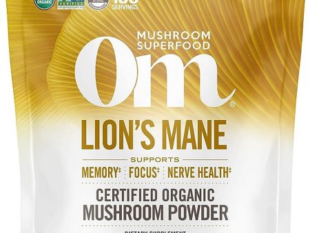 Om Mushroom Superfood, Lion s Mane Certified Organic Mushroom Powder, 7.05 oz Sale