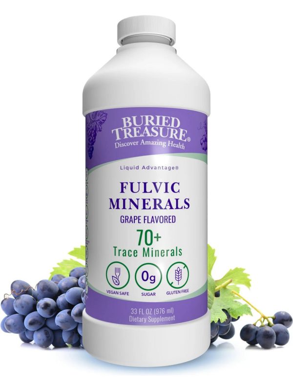 Buried Treasure, Fulvic Minerals Grapes, 33 fl oz For Sale