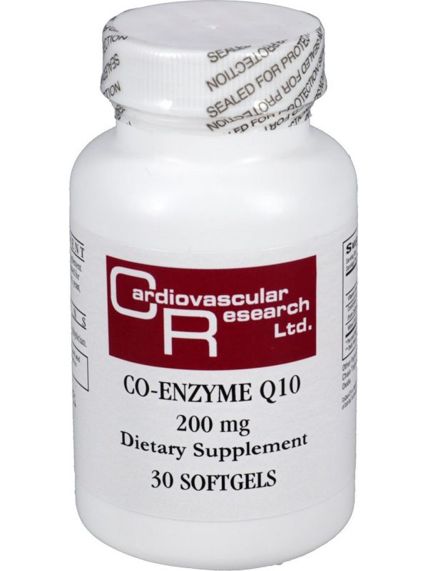 Cardiovascular Research Ltd., Co-Enzyme Q10, 200 mg, 30 Softgels Online Sale