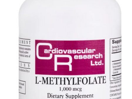 Cardiovascular Research Ltd., L-Methylfolate, 1,000 mcg, 100 Capsules Online Sale