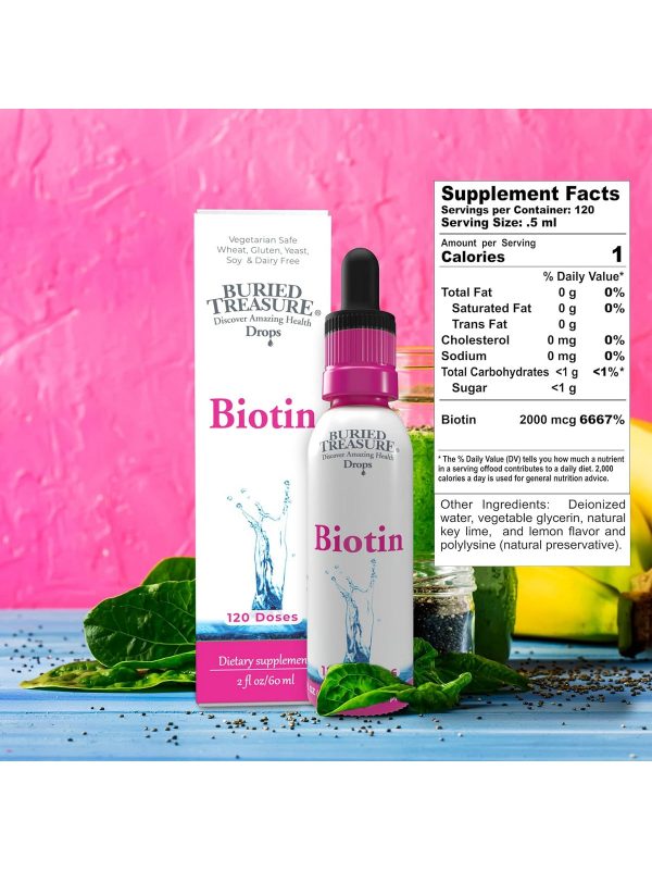 Buried Treasure, Biotin Drops, 2 fl oz Fashion