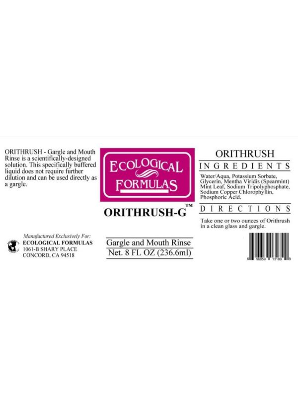 Ecological Formulas, Orithrush-G, 8 fl oz Online Hot Sale