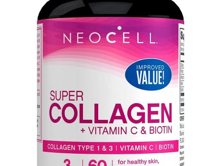 NeoCell, Super Collagen + Vitamin C and Biotin, 180 Tablets Supply