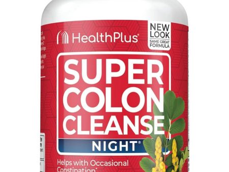 Health Plus, Super Colon Cleanse Night, 60 Capsules Supply