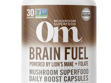 Om Mushroom Superfood, Brain Fuel Mushroom Superfood Daily Boost Capsules, 90 Vegetable Capsules Fashion