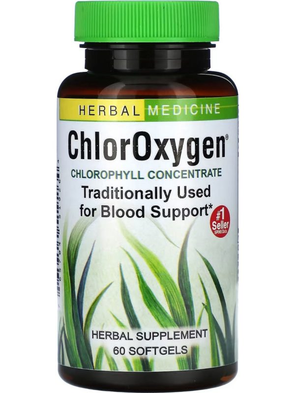 Herbs Etc., ChlorOxygen Chlorophyll Concentrate, 60 Softgels Sale