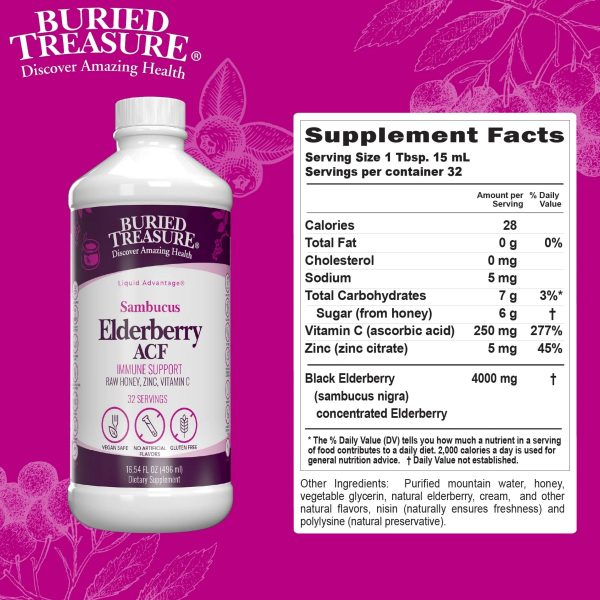 Buried Treasure, Elderberry ACF, 16.54 fl oz on Sale